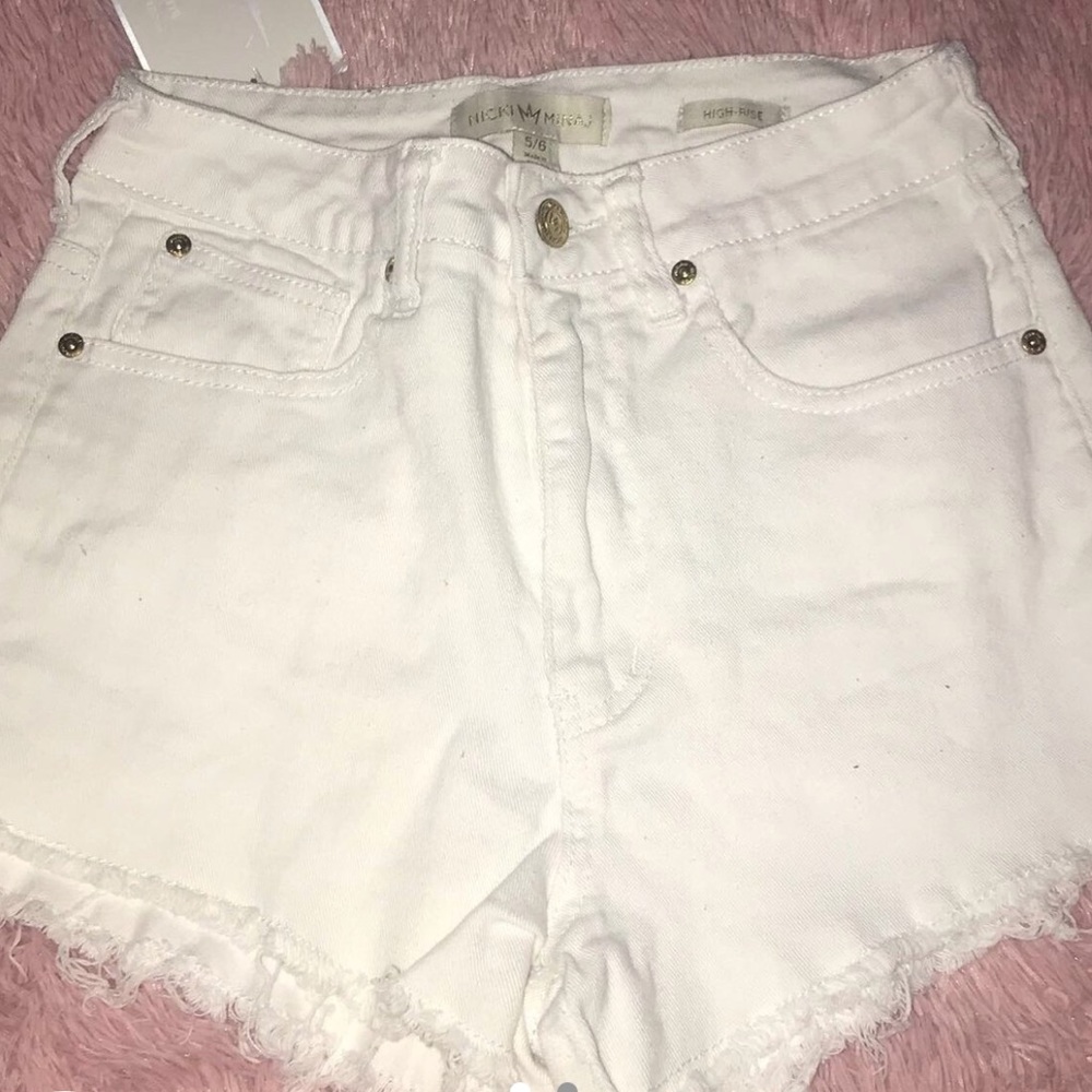 White Nicki Minaj Shorts